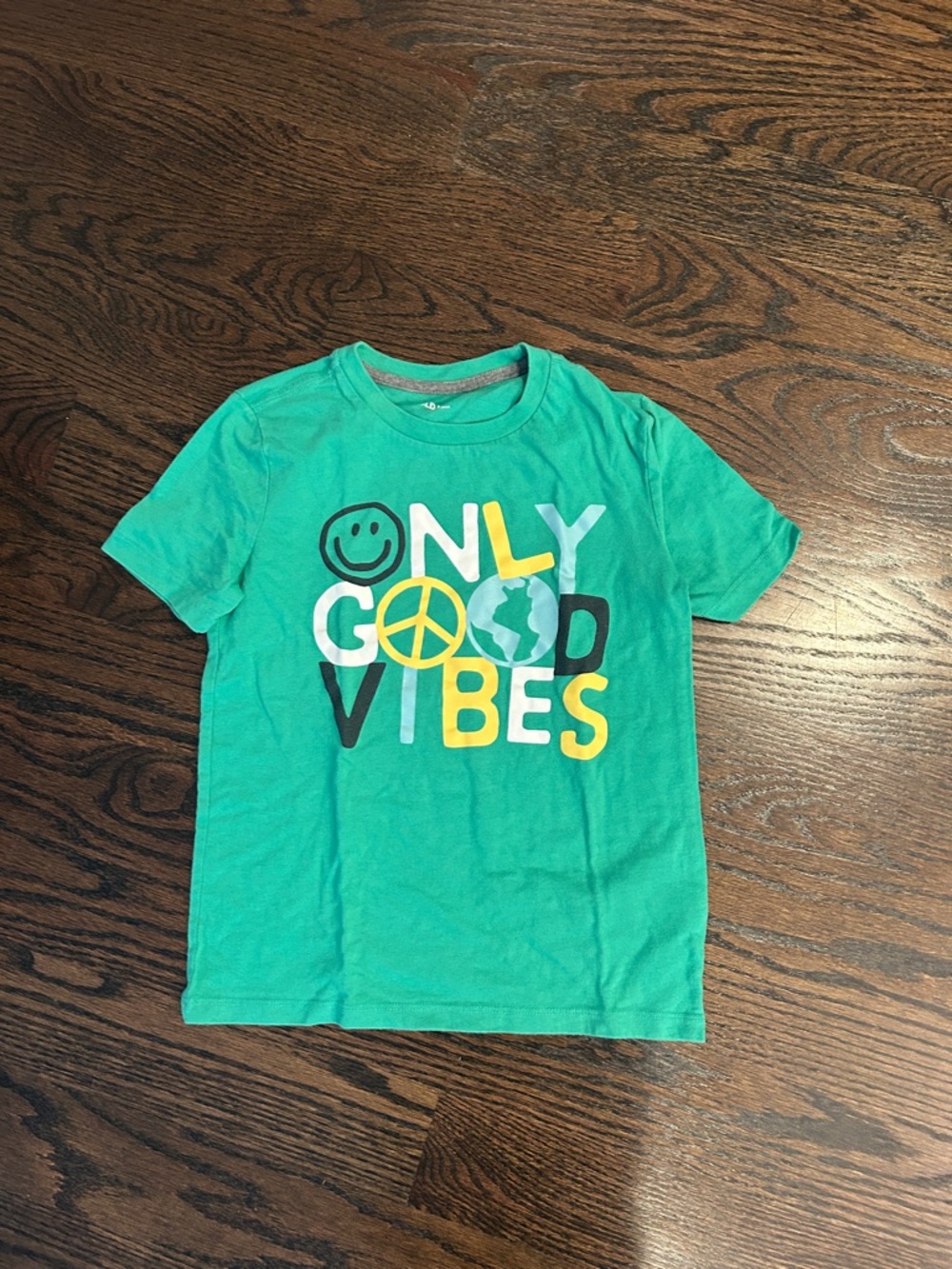 Old Navy Teal 'Only Good Vibes' Graphic Tee